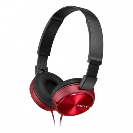 "Sony MDR-ZX310R On-Ear Headphones red"