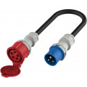 Platinet EV adapter CEE 16A (M) - CEE 16A (F) 11kW (EV_A11C35MC)