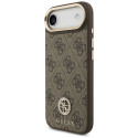 Guess 4G Strass logo ja suur rihm metallnupud MagSafe ümbris iPhone Air pruun