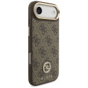 Guess 4G Strass logo ja suur rihm metallnupud MagSafe ümbris iPhone Air pruun