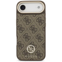 Guess 4G Strass logo ja suur rihm metallnupud MagSafe ümbris iPhone Air pruun