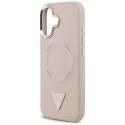 Guess Triangle Logo MagSafe Case for iPhone 17 Pink