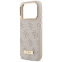 Guess 4G Logo Plate MagSafe ümbris iPhone 17 Pro jaoks roosa