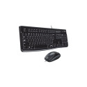 juhtmega klaviatuur ja hiir Logitech MK120, US 920-002562