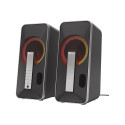 Genesis Helium 100BT RGB hõbedane/must juhtmevabad mängukõlarid Bluetooth-ühendusega arvutikõlarid