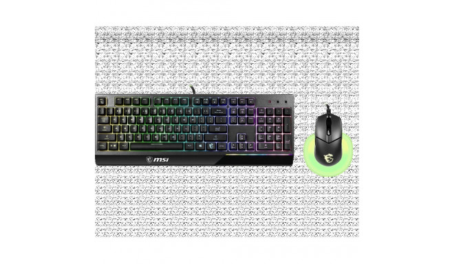 MSI Vigor GK30 COMBO juhtmega klaviatuuri ja hiire komplekt RGB LED valgusega US
