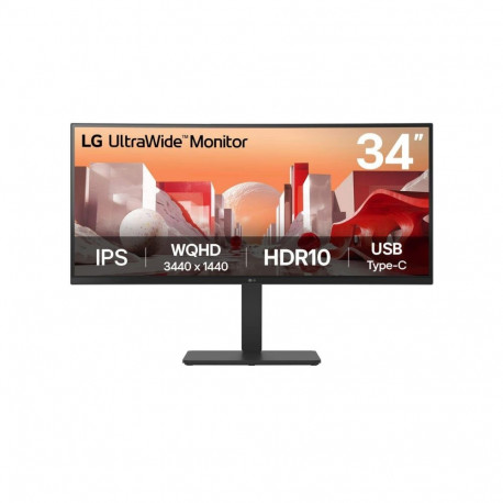 LCD Monitor|LG|34 "|3440 x 1440 pixels|Wide Quad HD|Native aspect ratio 21:9|LCD|Curved|34BA75QE-B