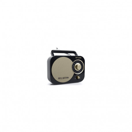 Muse kanderaadio M-055RB AUX-sisend, must/kuldne