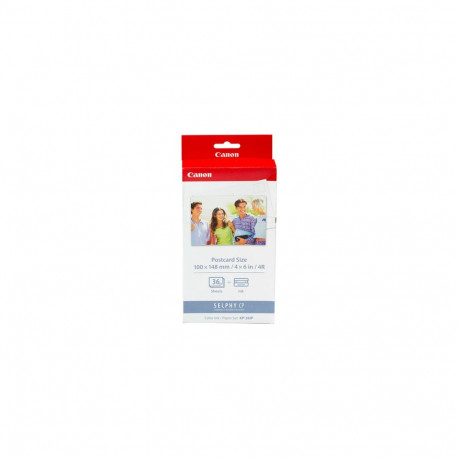 Canon tindi ja paberi komplekt KP36IP 100x148mm 36tk CP100/220/300, kahjustatud pakend