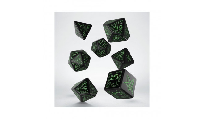 Call Of Cthulhu Dice Set Black And Green Colors