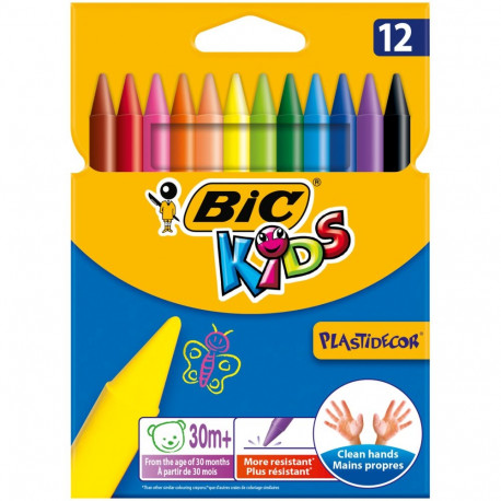 BIC Plastidecor crayons 12 colors
