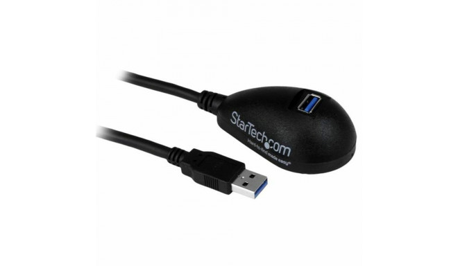 USB-kaabel Startech USB3SEXT5DKB         Must