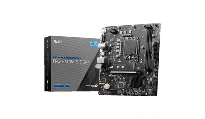 Emaplaat MSI PRO H610M-E DDR4 H610 LGA 1700 DDR4 mATX