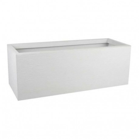 Lillepott EDA Graphit Up Ristkülikukujuline Valge 79,5 x 29,5 x 29,5 cm