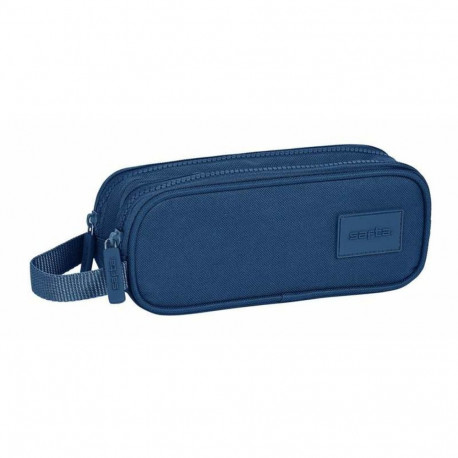 Double Carry-all Safta Basic Navy Blue 21 x 8 x 6 cm