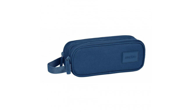Double Carry-all Safta Basic Navy Blue 21 x 8 x 6 cm