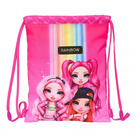 Backpack with Strings Rainbow High Fuchsia 26 x 34 x 1 cm
