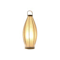 Desk lamp Home ESPRIT Brown Linen Metal Rope 25 x 25 x 60 cm
