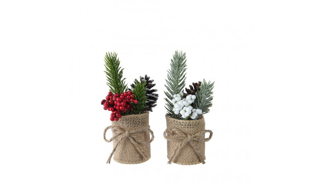 Christmas bauble Everlands Plant pot Ø 5 x 15 cm Small