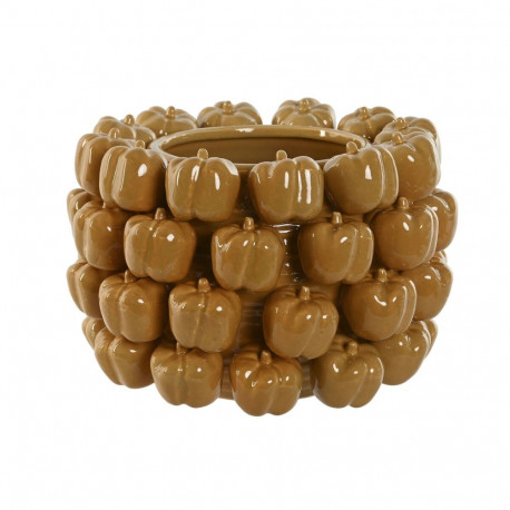 Vaas Home ESPRIT Kollane Sinep Keraamiline Keraamika Troopiline 30 x 30 x 20 cm