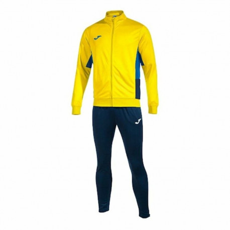 Tracksuit for Adults Joma Sport Danubio II Yellow Children's Men 2 Pieces - S