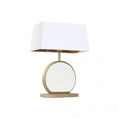 Desk lamp Home ESPRIT White Golden 50 W 220 V