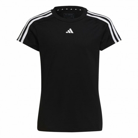 Lühikeste varrukatega T-särk, naiste Adidas Training Essentials Must - 9-10 aastat