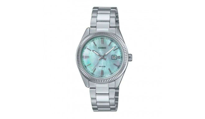 Meeste Kell Casio LADY DATE - AQUA GREEN Hõbedane