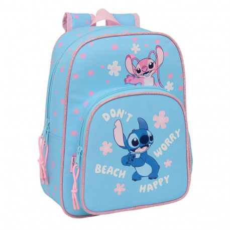 School Bag Lilo & Stitch Happy Sky blue 26 x 34 x 11 cm