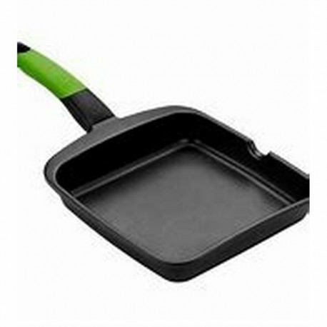 Griddle Plate BRA A121459 Black Metal Aluminium Ø 28 cm