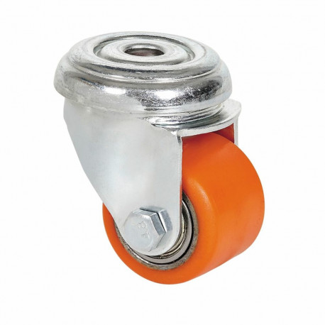 Rueda Ruedas Alex Oranž Polüuretaan Raud Ø 3,5 CM 100 kg pöörlev