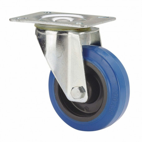 Rueda Ruedas Alex Sinine Kumm Poliamix Ø 8 cm 80 kg pöörlev