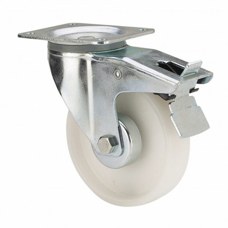 Rueda Ruedas Alex Valge Poliamix Ø 8 cm 130 Kg pöörlev