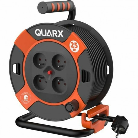 Pikendusjuhe QUARX H05VV-F Must 25 m