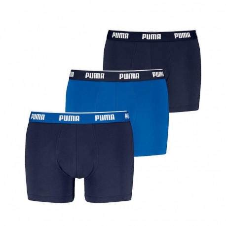 Men's Boxer Shorts Puma 701234187 004 Blue 3 Units - XL