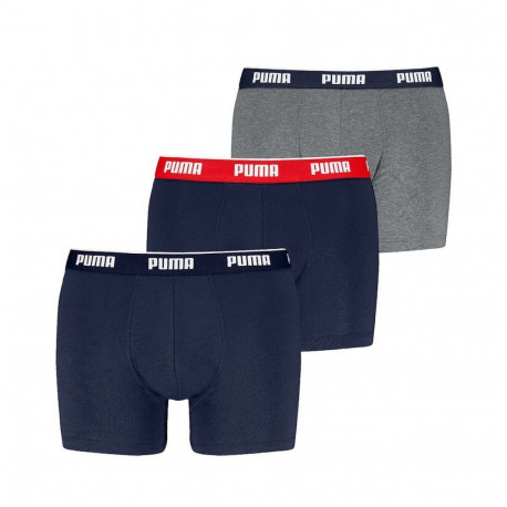 Men's Boxer Shorts Puma 701234187 005 Grey 3 Units - XL