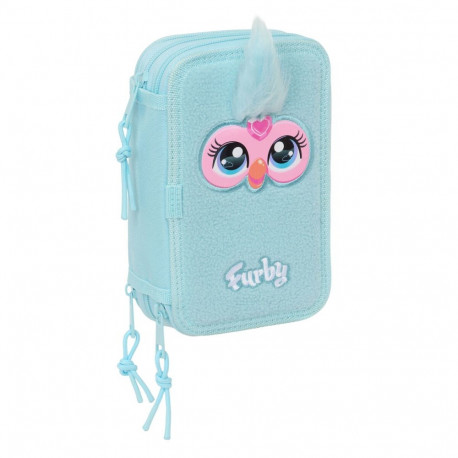 Triple Pencil Case Furby Blue 12,5 x 19,5 x 5,5 cm 37 Pieces