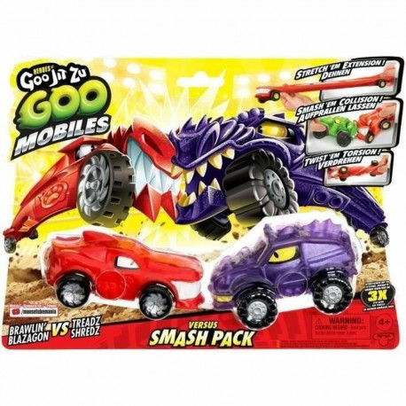 Mängunukk Moose Toys GOO MOBILES - BLAZAGON VS TREADS SHREDZ Punane