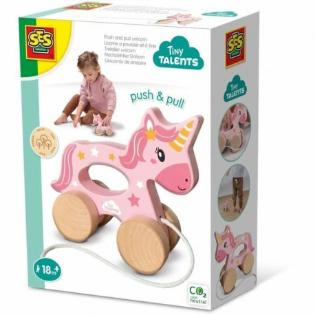 Liigestega kuju SES Creative Unicornio de madera 2 en 1 Ükssarvik