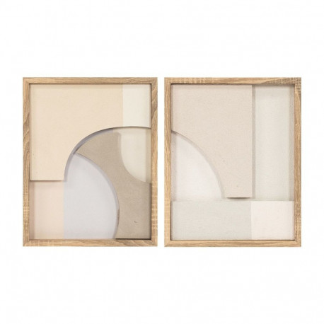 LED Picture Home ESPRIT polystyrene MDF Wood 40 x 3,8 x 50 cm