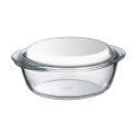 Casserole with lid Pyrex 1,4 L White Transparent