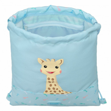Backpack with Strings Sophie la Girafe Blue 26 x 34 x 1 cm