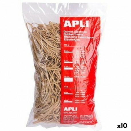 Elastikpaelad Apli Pruun 100 x 5 mm (10 Ühikut)