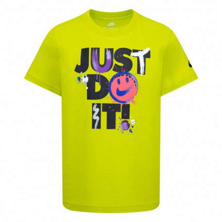 Child's Short Sleeve T-Shirt Nike Nkb Express Yourself Jdi Ss Yellow - 2-3 Years