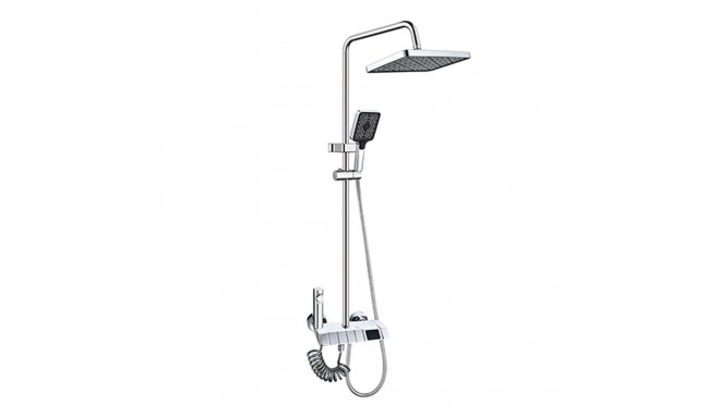 Shower Column Fontastock Silver Stainless steel ABS Plastic Chromed