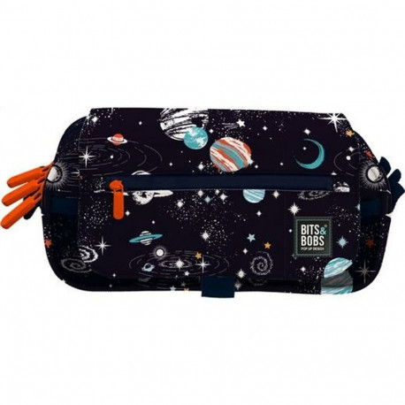 Kolme tõmblukuga pliiatsikarp Bits&Bobs Cosmos Mitmevärviline 23 x 10 x 10 cm