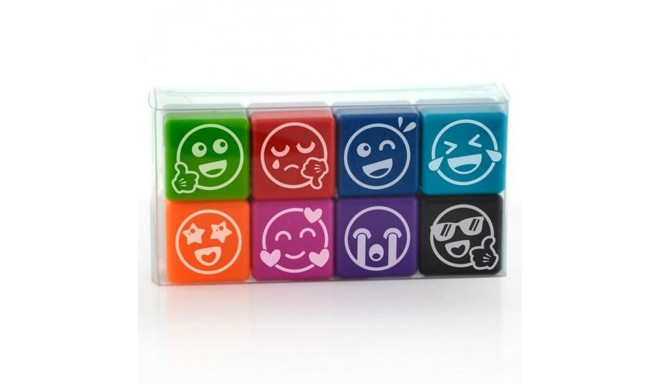 Stamps Office Box Vives Multicolour 2,5 x 2,5 cm 8 Pieces