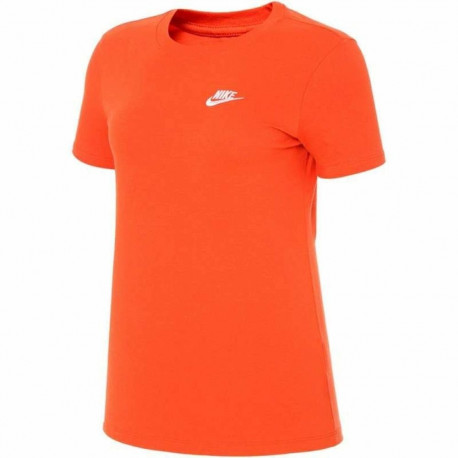 Lühikeste varrukatega T-särk, naiste Nike Sportswear Oranž (M)