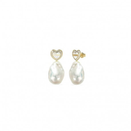 Ladies' Earrings Guess JUBE04022JWYGWHT-U Steel