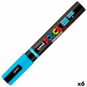 Marker BRUSH POSCA PC-5BR Helesinine (6 Ühikut)